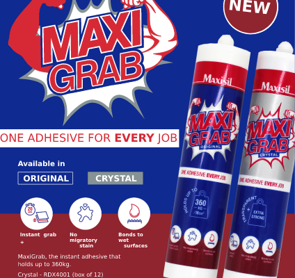 MAXISIL MAXIGRAB ADHESIVE