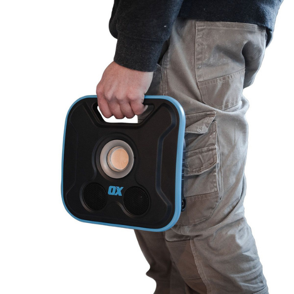 OX PRO 2300 LUMEN LED WORK LIGHT WITH INBUILT WIRELESS SPEAKERS – RECHARGEABLE