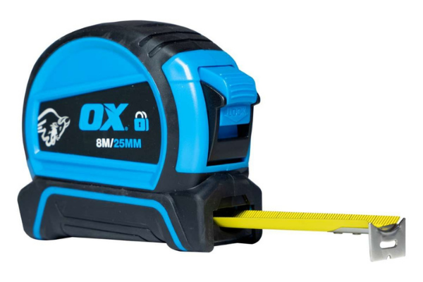 OX TRADE DOUBLE LOCKING TAPE MEASURE
