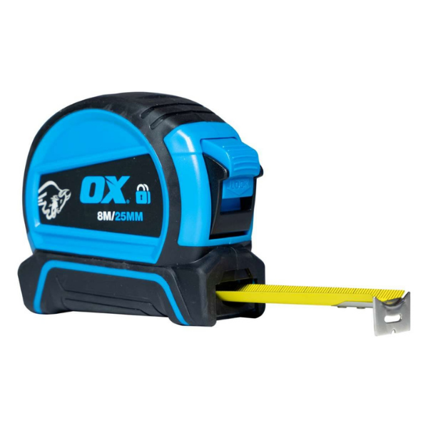 OX TRADE DOUBLE LOCKING TAPE MEASURE